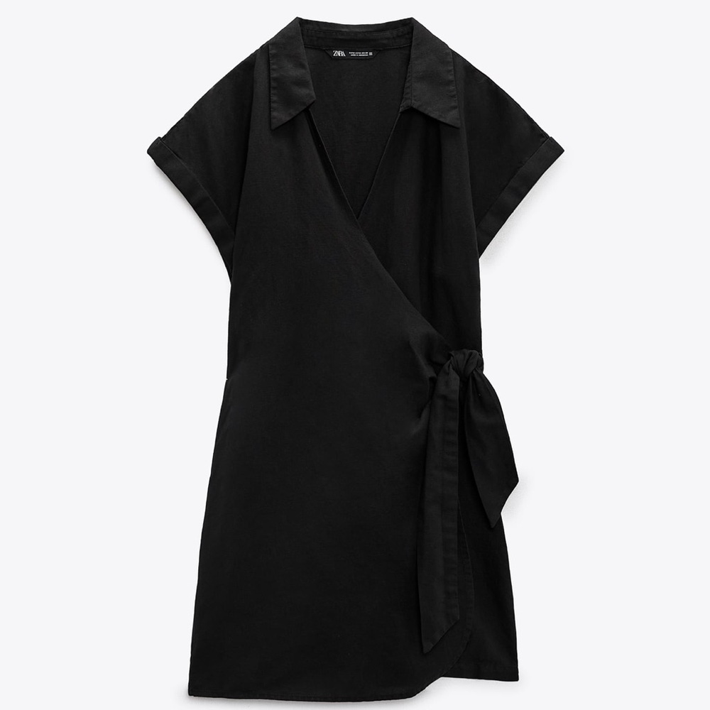 ZARA LINEN BLEND ROMPER
